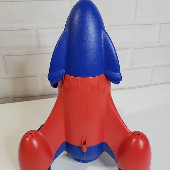 Green Toys Red and Blue Space Rocket Ship Toy with Astronauts Figures Toddler - Picture 4 of 10